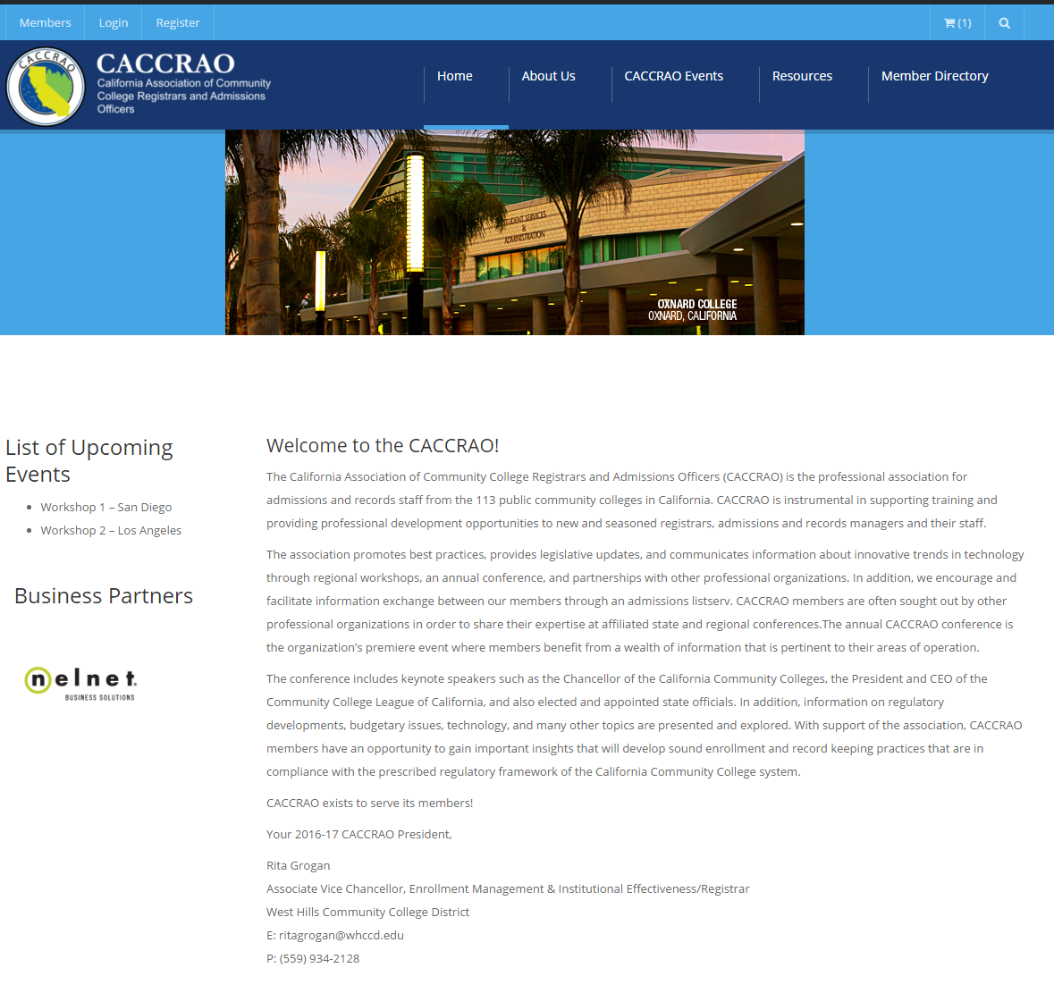 Welcome to the new CACCRAO Website